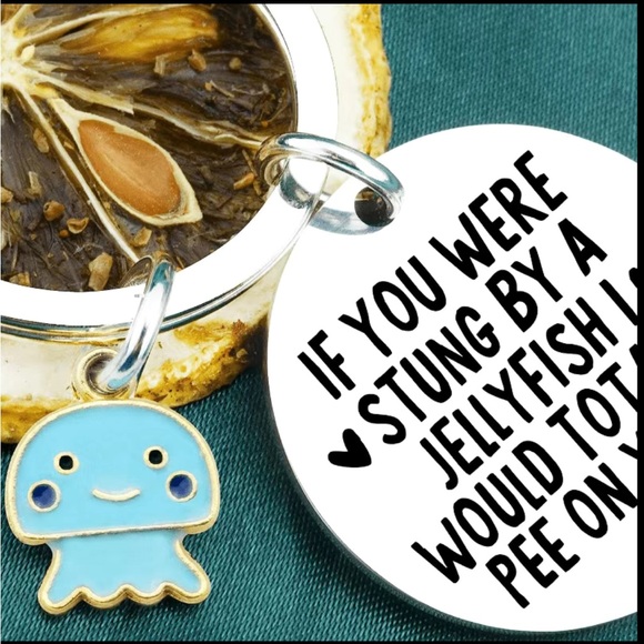 NEW Funny Jellyfish Keychain Accessory - Picture 3 of 6